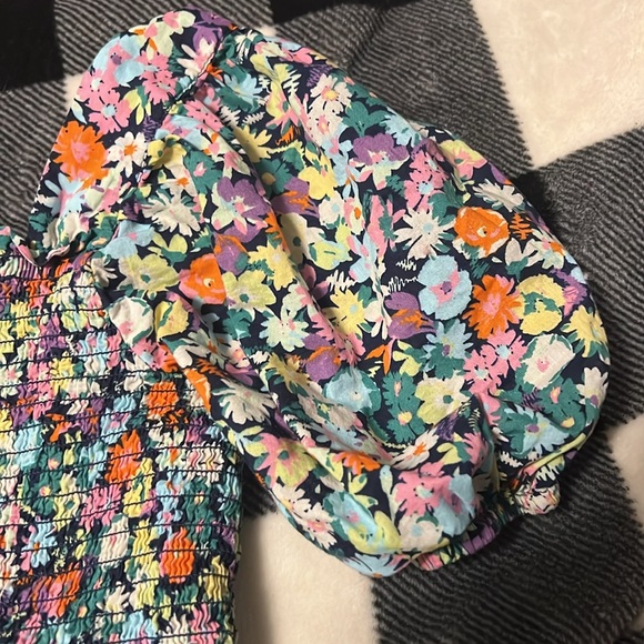 GAP Floral Puffy Sleeved dress size XL - Picture 6 of 12